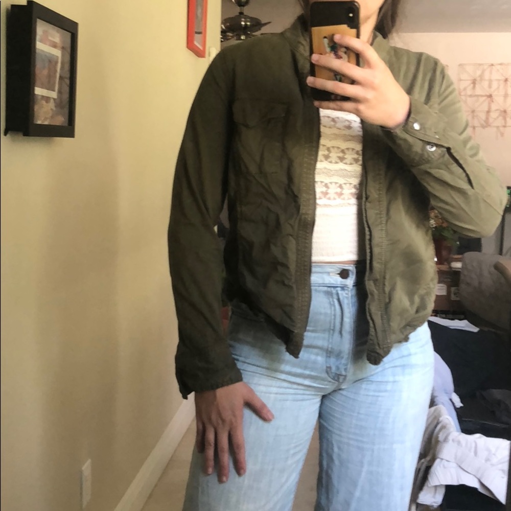 Army green hinge jacket